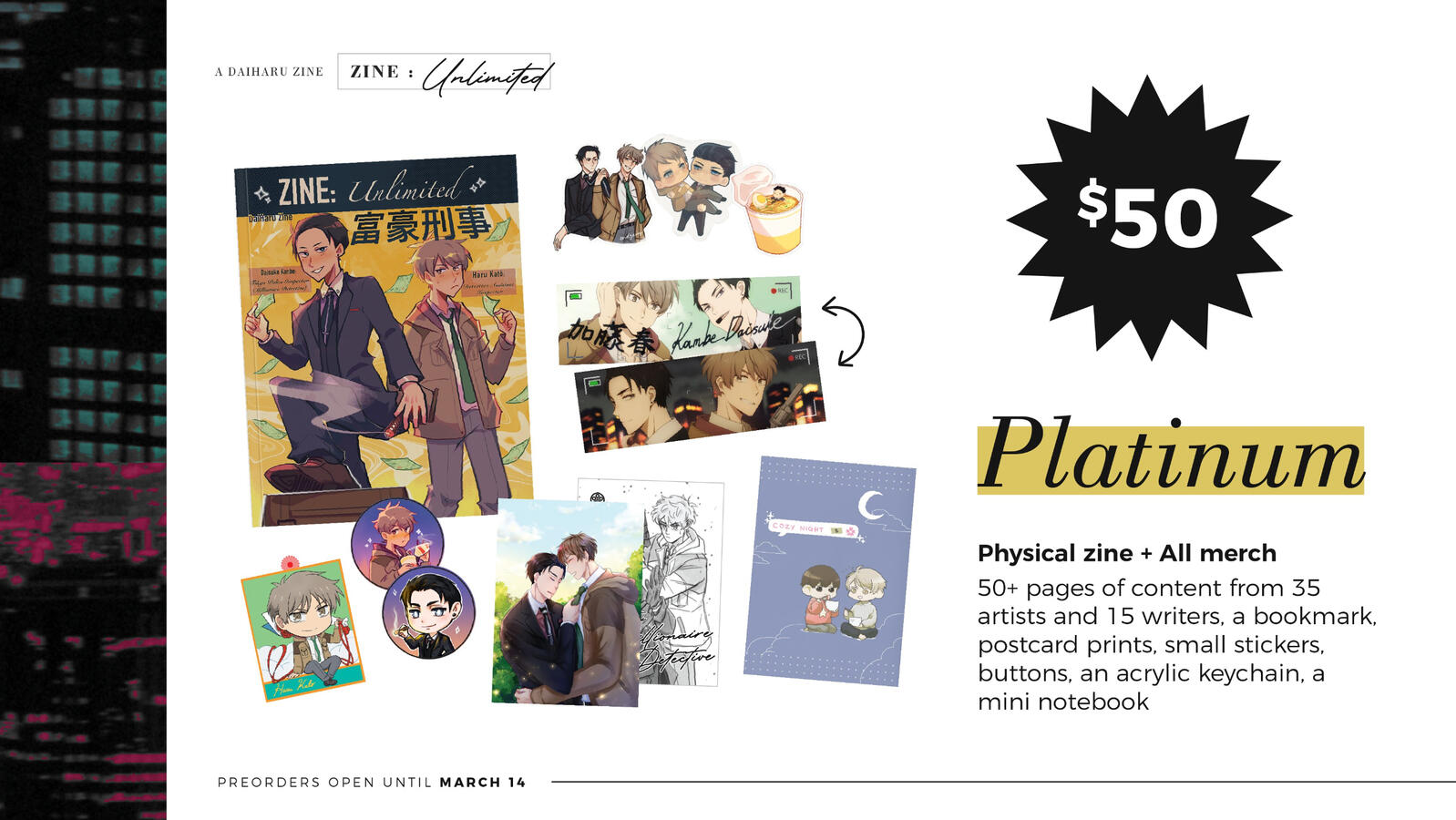 FKBU - Acrylic charm (Mods forgot to put the back design of charm in photo) - Haru holding a bouquet of flowers (Lower left)